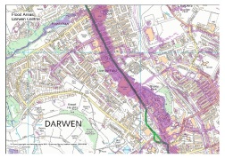 Flood risk Darwen central